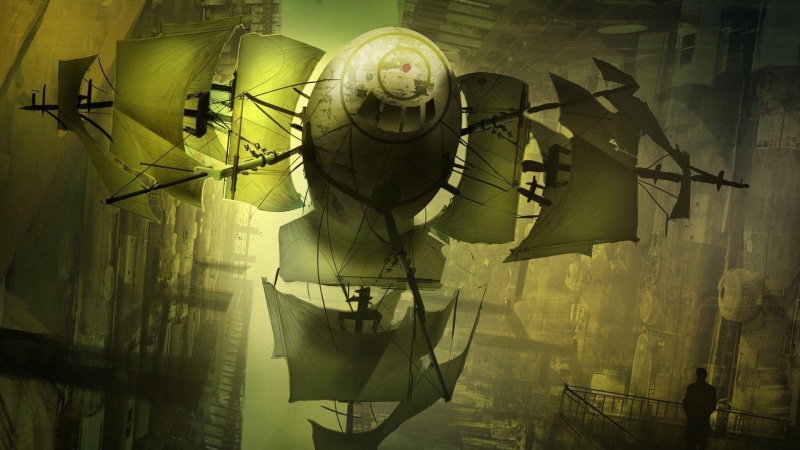 fantasy, ships, games, 1920x1080, final, sail, airship final fantasy, airship, 1080P, final fantasy