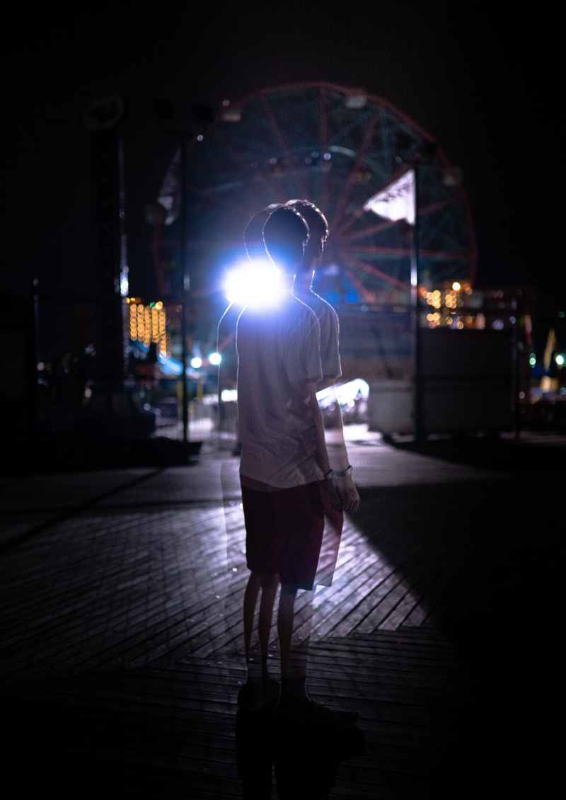 street, hd photo, person, illuminated, wheel, movement, blur, motion, neon light, long exposure, stage, architecture, urban, nightlife, standing, rear view