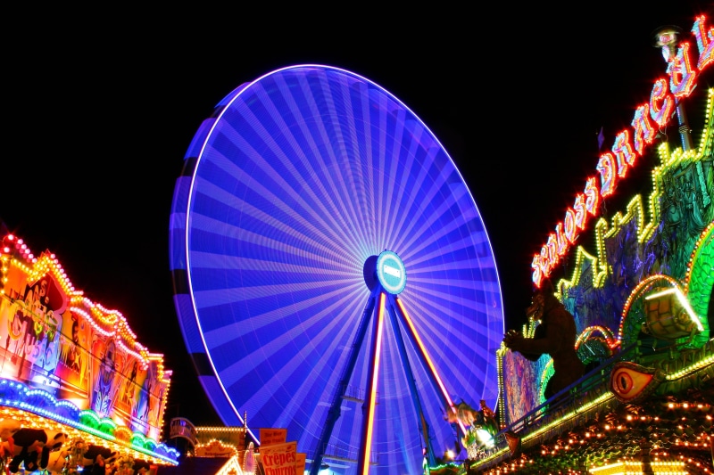 celebration, ferris wheel, festival, traveling carnival, theme, illuminated, wheel, color, excitement, carnival - celebration event, cozy, ride, night
