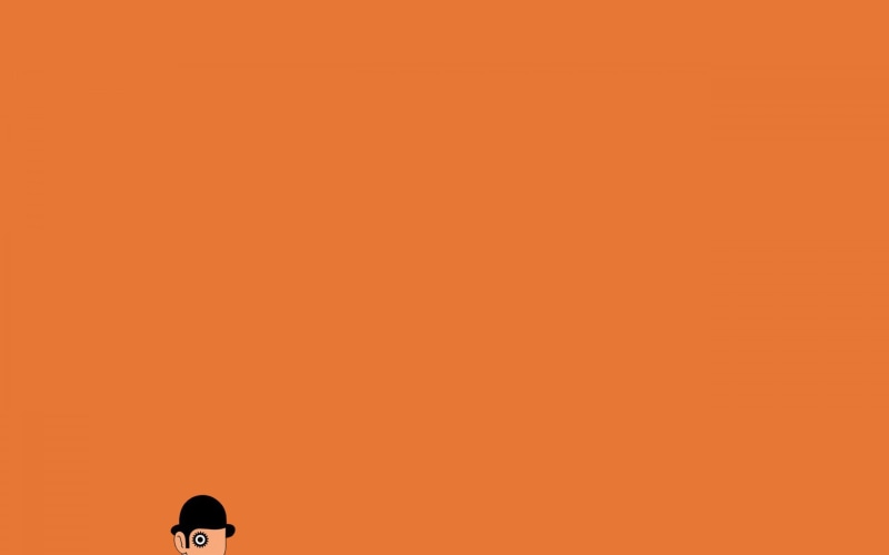 real people, white, orange color, one animal, leisure activity, one person, sky, A Clockwork Orange, nature, minimalism, silhouette, vertebrate, screenshot