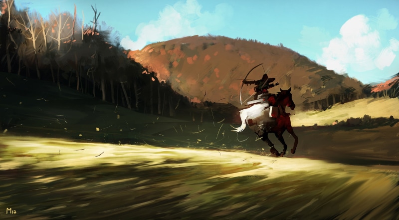 Dominik Mayer, 1080P, digital art, artwork, archer