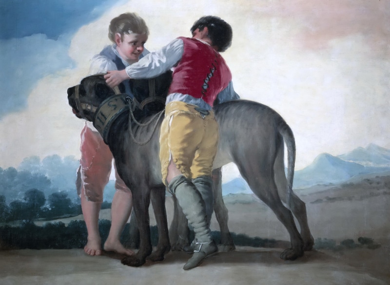 Francisco Goya, picture, genre, 1080P, Children with Dogs