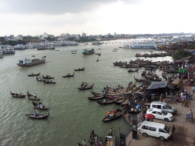 Dhaka, sea, ships, 2K, Boats, buriganga, river, building exterior, travel, waterfront, moored, beach, sky, nautical Vessel, mode of transportation, photos