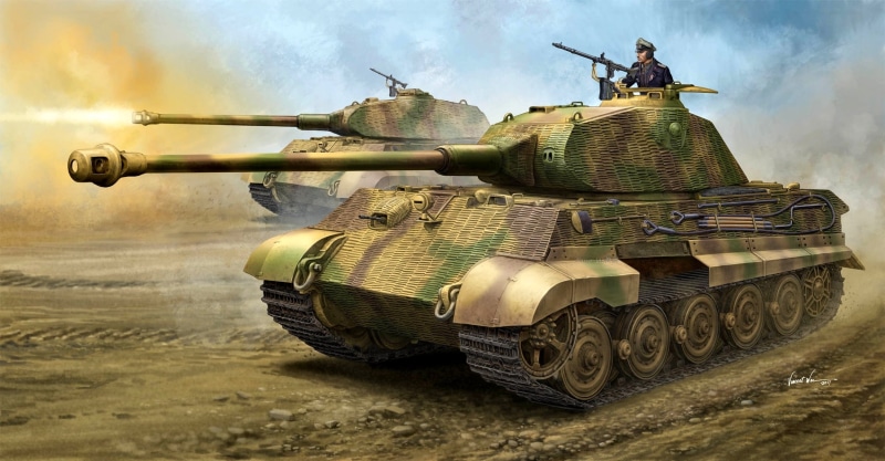 Panzerwaffe, tank, Germany, Panzerkampfwagen VI Ausf. B, Sd.Car.182, WW2, King Tiger, figure, Heavy, 1080P, The Wehrmacht, Tiger II