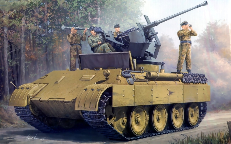 outdoors, Panzerkampfwagen V, Panther, aggression, Flak 18, army soldier, Ausf.D, Self-propelled, army, fighting, armored tank, government, armed forces