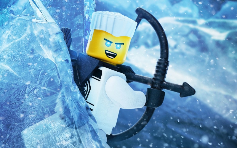 The LEGO Ninjago Movie, Zane, inflatable, 4k, day, blue, 4K, yellow, security, no people, outdoors, protection, pool, water, aquatic sport, close-up, reflection