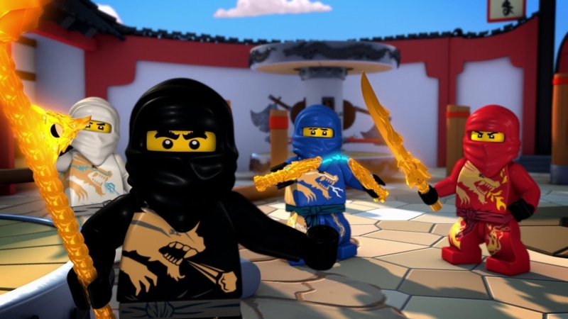 male likeness, Lego Ninjago: Masters of Spinjitzu, architecture, celebration, obscured face, Lego, focus on foreground, sculpture, spirituality, no people
