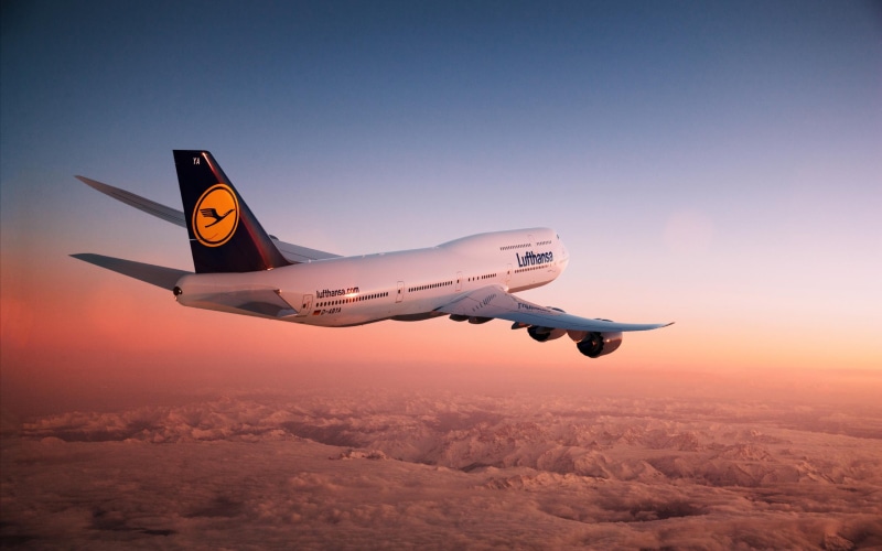 lufthansa, 2K, sunset, aircraft, airliner, boing