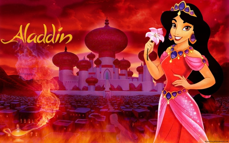 jasmine, 1080P, disney, princess, abbrakh, cartoon, photo, hd, aladdin, city