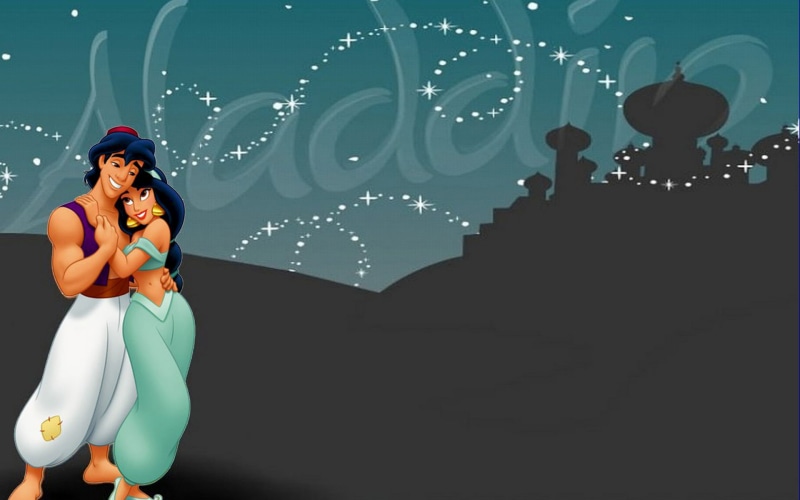 disney, hd, 1080P, walt, desktop, cartoon, alladdin, jasmine