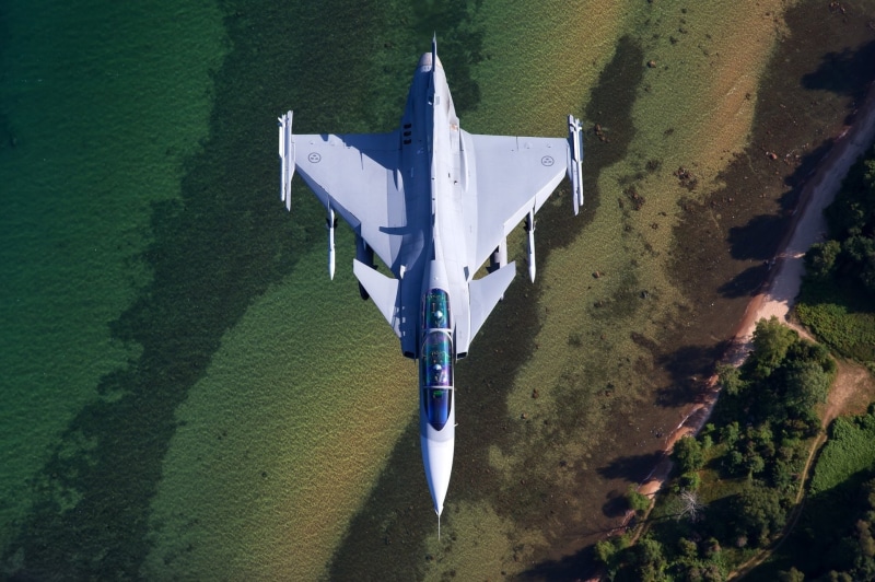 Jet Fighters, Warplane, Saab JAS 39 Gripen, Jet Fighter, 1080P, Aircraft