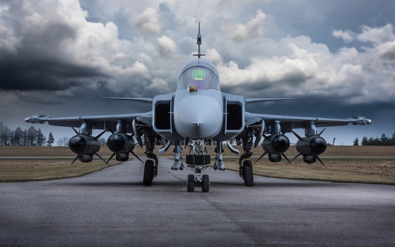 Jet Fighters, Jet Fighter, Aircraft, 4K, Warplane, Saab JAS 39 Gripen