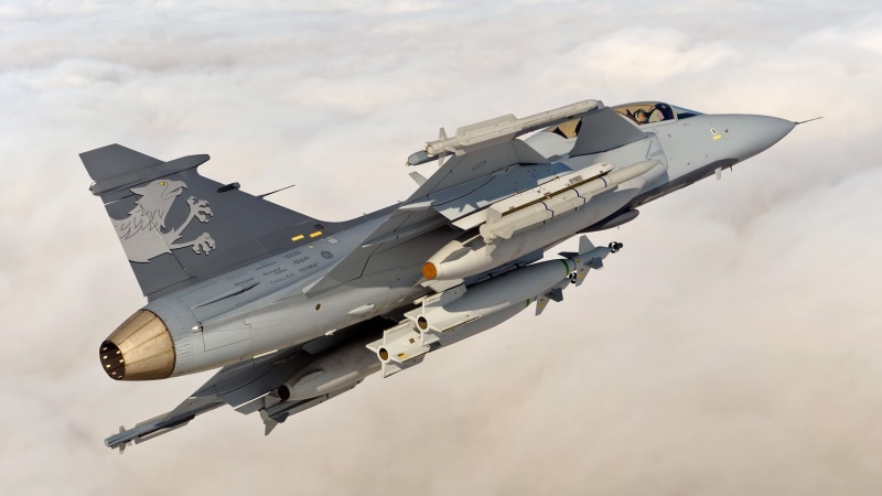 military, JAS-39 Gripen, 1080P, Swedish, military aircraft