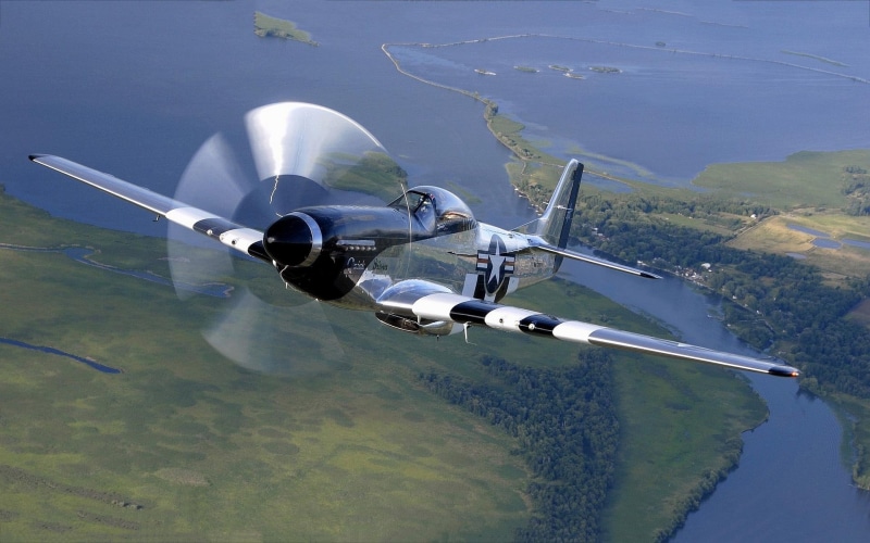 classic, 1080P, airplane, p, flight, propeller, vintage aircraft, plane, mustang, aircraft