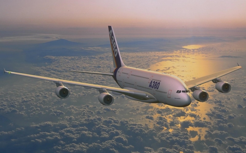 aircraft planes, airbus a 380, aeroplane, 1080P, a380, airbus, airbus a380, wds, four-wide-bodied, aircraft