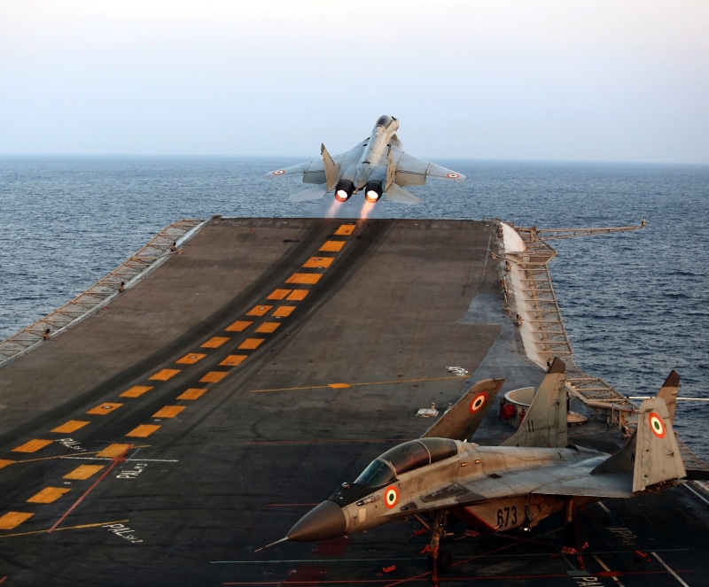 Mig 29-K, Indian-Navy, INS Vikramaditya, 1080P