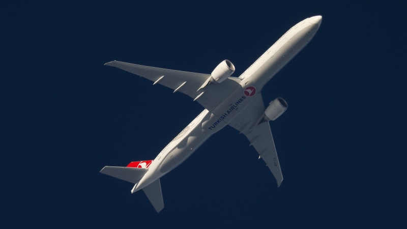 1080P, The plane, Turkish airlines, In flight, Boeing 777