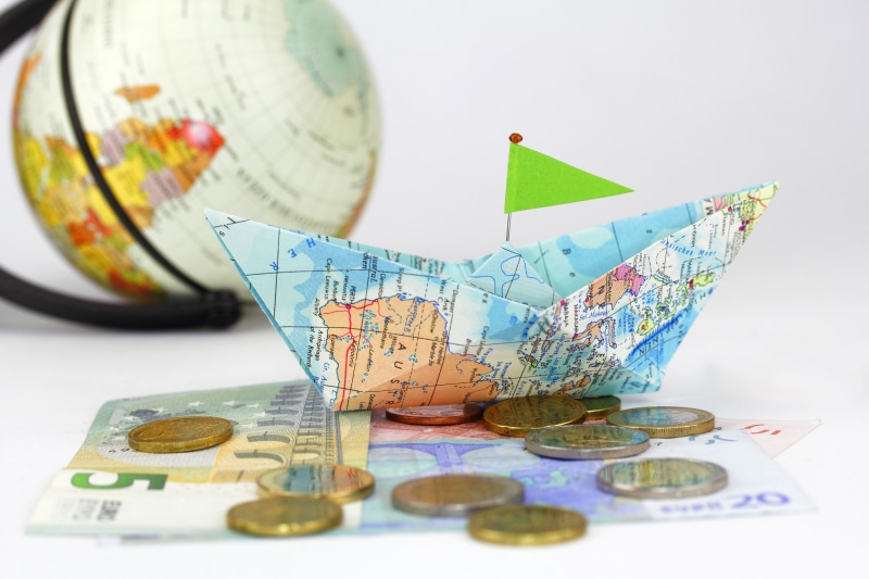 5K, paper currency, world map, finance, money, corporate business, currency, positive, nautical, coin, map, bokeh, direction, globe - man made object
