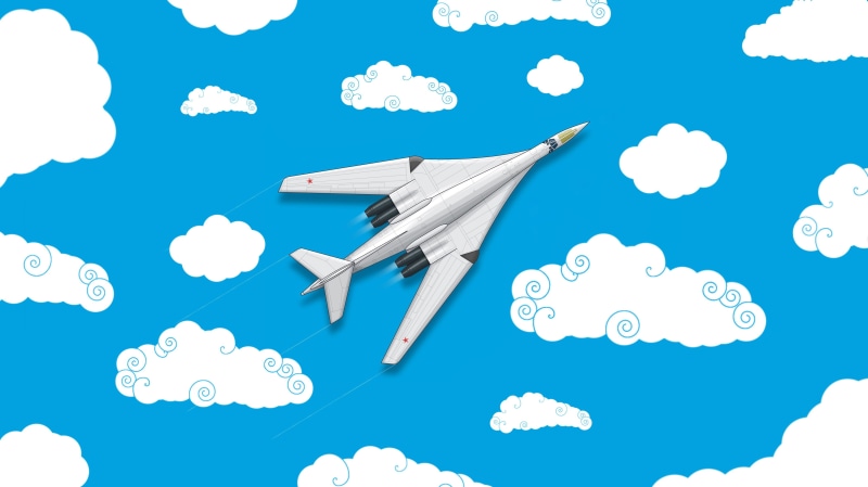 Fighter, Clouds, Minimalism, Tu 160, madeinkipish, Videoconferencing, Art, The Tu-160, 4K, White Swan, The view from the top, Ту160, Russia, The Russian air force