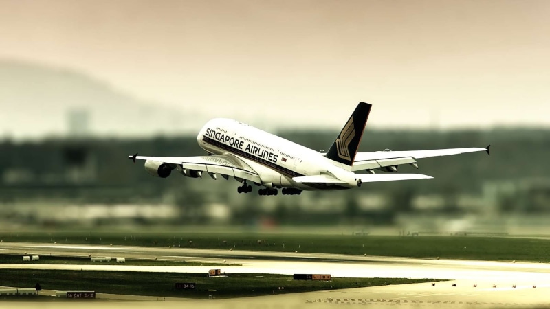 airplane, airbus, hd, white, airlines, a380, singapore, singapore airlines, landing, 1080P