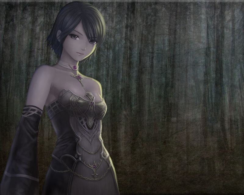 hd, soft, dress, dark, x, 720P, robe, gothic, crystal, sleeves, art, shading, Lineage 2, lineage, anime, detached