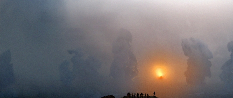 nature, environment, fire - natural phenomenon, How to Train Your Dragon 2, landscape, pollution, accidents and disasters, architecture, smog, air pollution