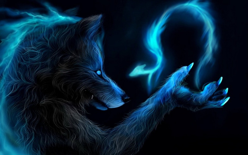 smoke - physical structure, close-up, glowing, Wolf, illuminated, human limb, backgrounds, human body part, blurred motion, body part, studio shot, Werewolf