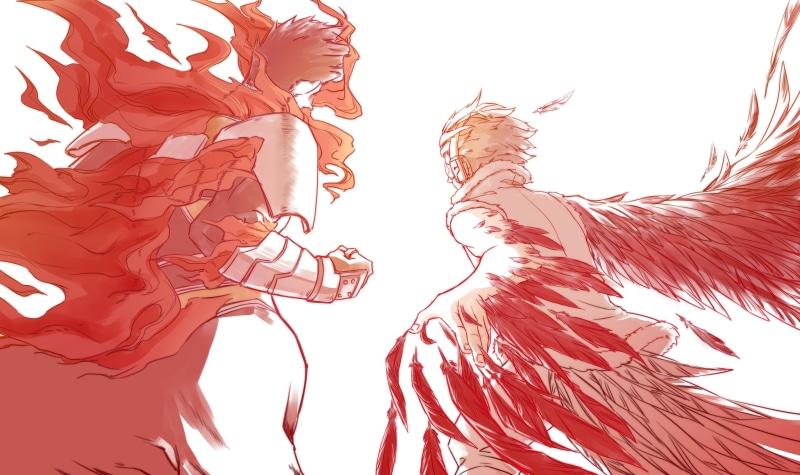 Endeavor (Boku no Hero Academia), Hawks (Boku No Hero Academia), Anime, My Hero Academia, 5K