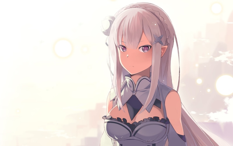 anime girls, Emilia (Re: Zero), 1080P, Re:Zero Kara Hajimeru Isekai Seikatsu