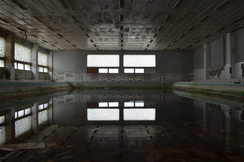 ruin, 720P, swimming pool, abandoned