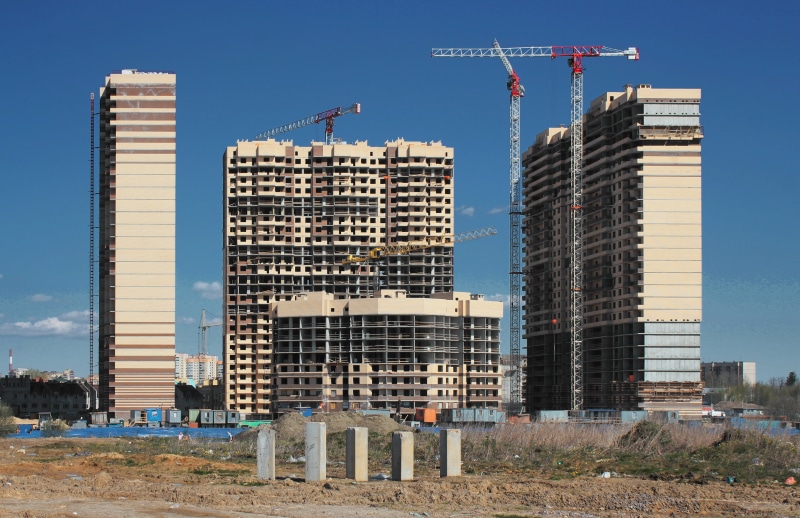 development, 5K, machine, construction Industry, building, built Structure, new house, city, concrete, construction Site, multi-storey building, architecture