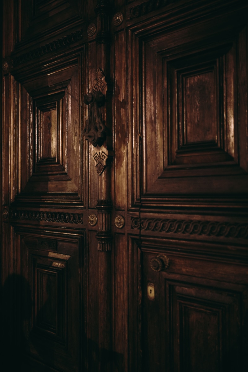 indoors, Spain, the past, barcelona, wooden, built structure, old, Barcelona, wood, door, entrance, brown, building, wood - Material, architecture And Buildings