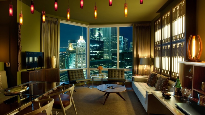 ceiling, home showcase interior, white, interior, skyscraper, glass - material, illuminated, table, office building exterior, 1080P, round, seat, architecture