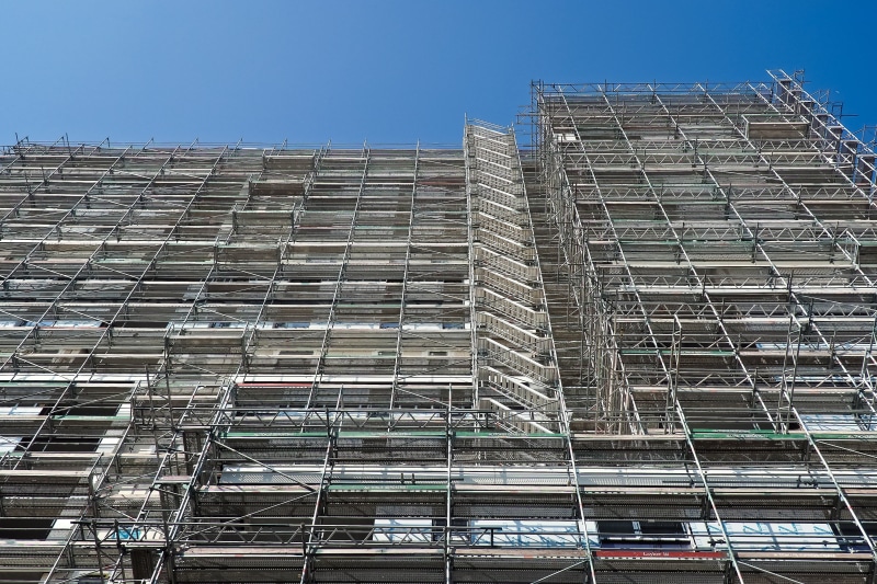 no people, low angle view, photography, new building, low, modern high rise building, office building exterior, work, modern home, city, shell, home, construction work
