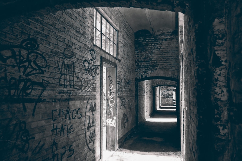 transience, wall - building feature, run-down, the past, ruined, architecture, mood, old, gloomy, shabby, dilapidated, past, funny, dark, built structure