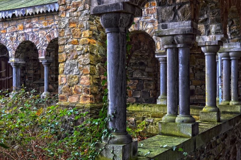 transience, travel destinations, lost places, mystical, building exterior, religion, arch, atmosphere, no people, church, abandoned, gloomy, weird, shabby