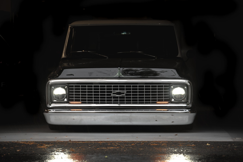 5K, garage, headlight, chevrolet, vintage car, vehicle, hot rod, metal, c10, mode of transportation, chevy, retro styled, technology, indoors, truck, classic
