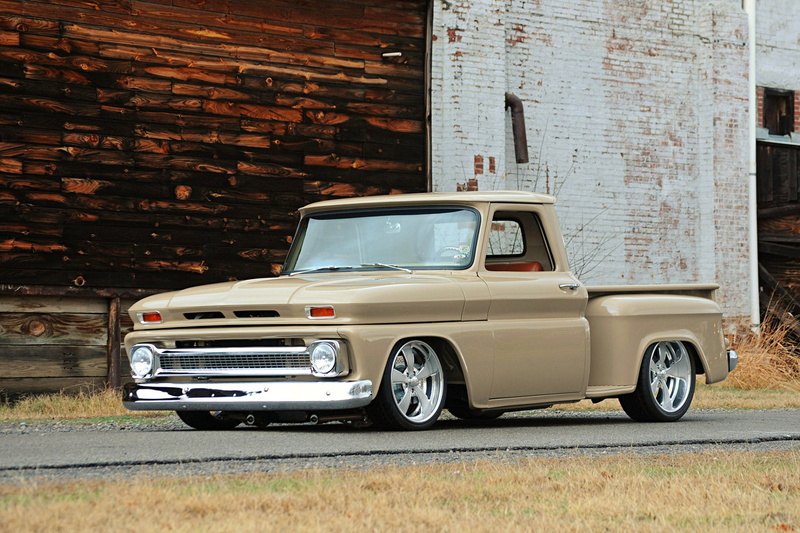 Chevrolet, land vehicle, brick, Hot Rod, Truck, car, day, mode of transportation, 1965 Chevrolet C10, transportation, building, old, building exterior