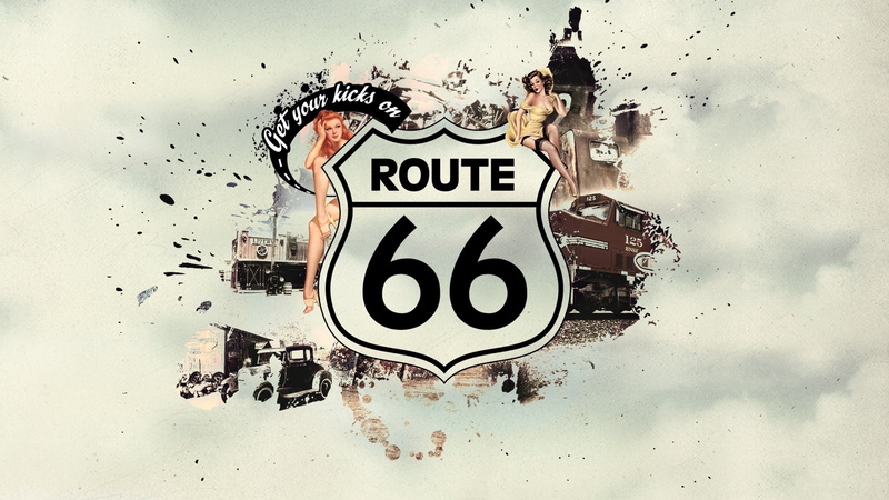 digital art, 2K, Route 66