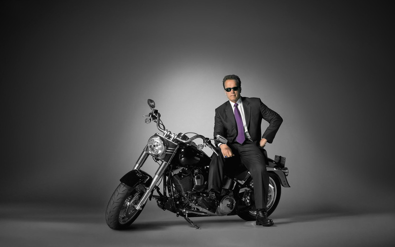 with, arnold, 1080P, celebrities, harley, motor, davidson