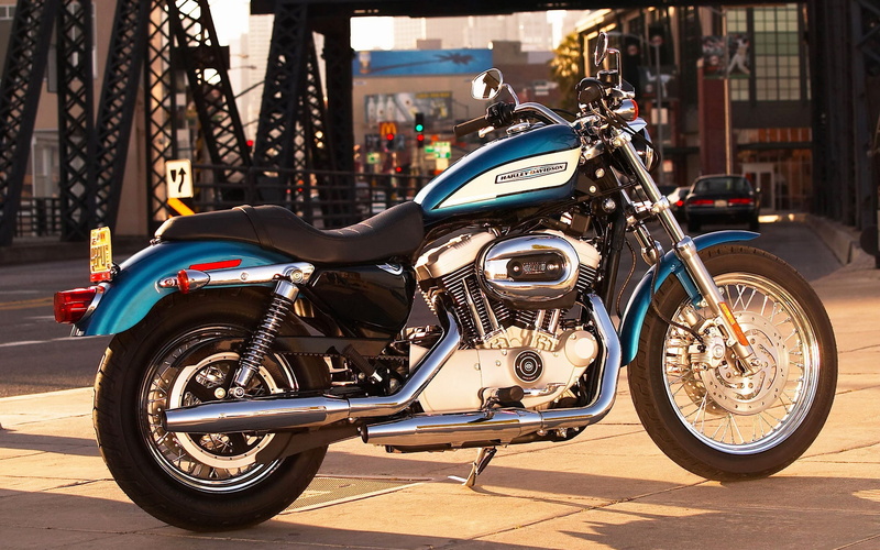 Davidson, Harley, 1080P, Motorcycle, sun, golden