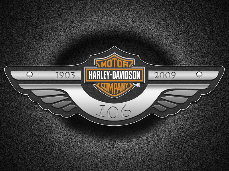 Motorcycles, indoors, single object, shape, communication, badge, information sign, Harley Davidson, western script, capital letter, black color, harley