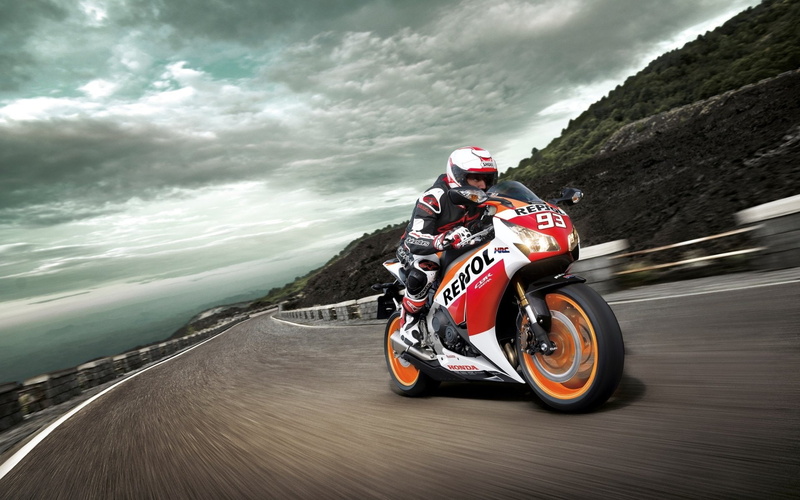 Motorcycle, Vehicle, Road, Honda, Honda CBR1000RR, Honda CBR, 1080P