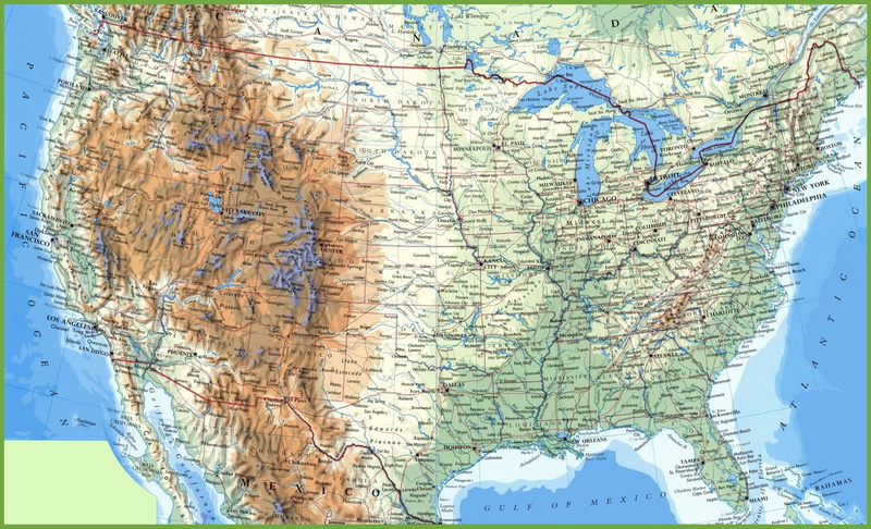 United States Of America Map, Usa Map, Map Of The Usa, USA, Map, 1080P, Misc