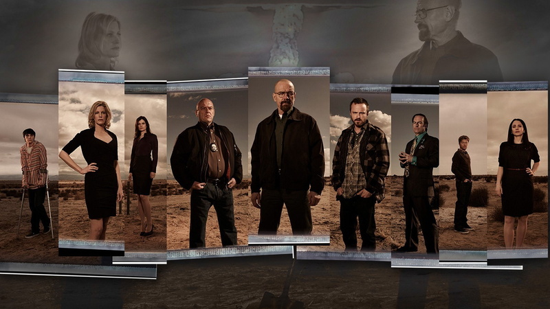 Aaron Paul, Skyler White, RJ Mitte, Breaking Bad, Marie Schrader, Bob Odenkirk, Saul Goodman, Dean Norris, Hank Schrader, Walter White, Bryan Cranston