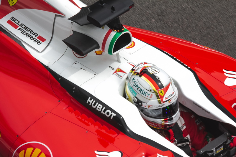 ferrari, white color, mode of transportation, transportation, spoke, f1, motor vehicle, outdoors, land vehicle, car, high angle view, apparel, close-up