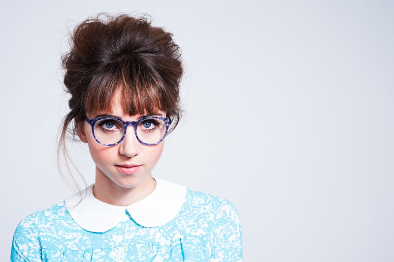 women, nerd, beautiful woman, white background, studio shot, eyewear, one person, indoors, eyeglasses, Zoe Kazan, hairstyle, young adult, women with glasses
