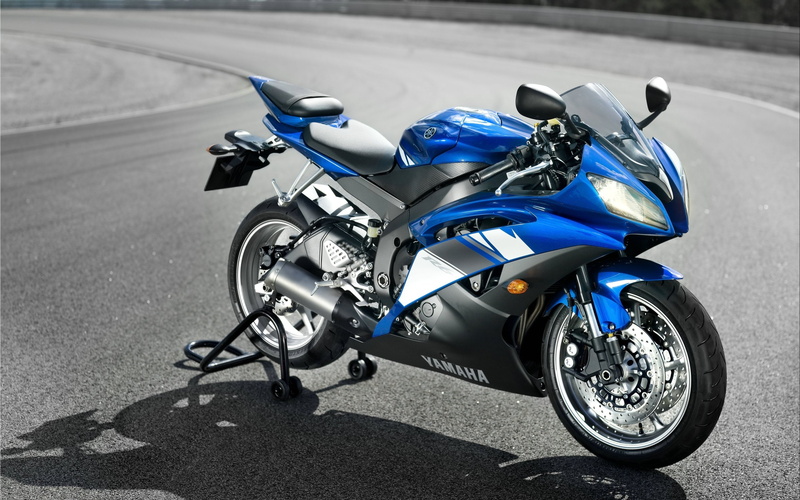 yamaha, cool motto, blue, background, 2K, r