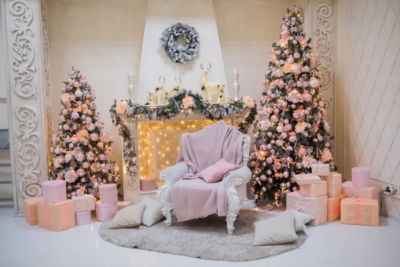 home interior, home decor, christmas ornament, nature, fir, chair, seat, flower arrangement, wealth, 5K, no people, luxury, lighting equipment, flower
