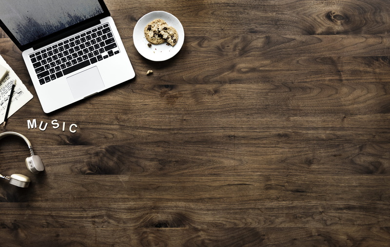 leisure, media, brown, wood - material, home, entertainment, design space, table, technology, directly above, flatlay, lifestyle, text, furniture, laptop